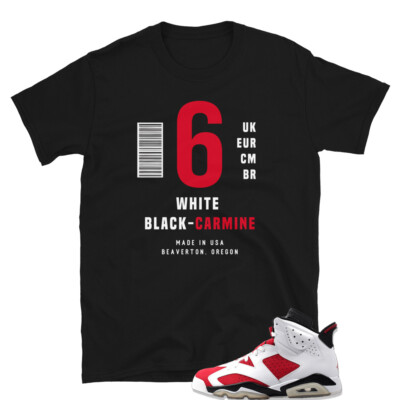 Carmine Retro Sneaker Shirt to Match Jordan Retro Carmine
