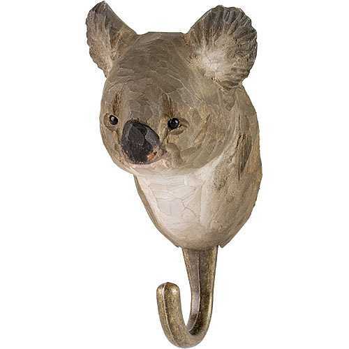 Wildlife Garden Hook Hand Carved Koala