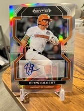 2022 Panini Prizm Draft Picks DREW GILBERT Silver Prospect AUTO RC Mets 🔥📈