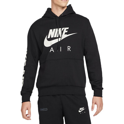 nike men's air brushed back fleece hoodie