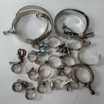 29 Hose Clamps Stainless Steel Tridon Ideal Snaplock Lot