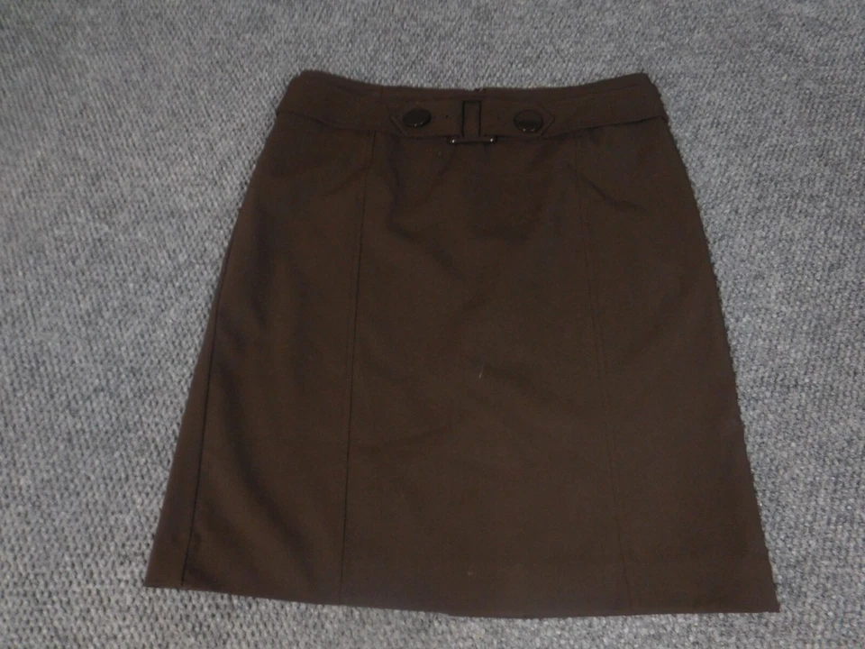 Apt 9 Womens Skirt 10 Brown A-line - Image 2 of 4