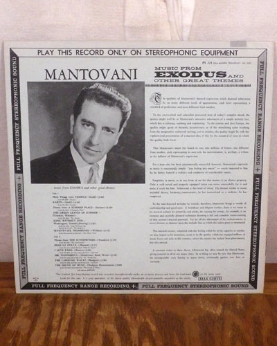 exodus LP UK ffss london blueback soundtrack OST audiophile DG EX - Image 2 of 3