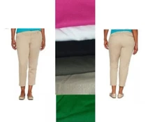 Women's Capri Pants Solid  jcp size 2, 4, 6P, 10 NEW