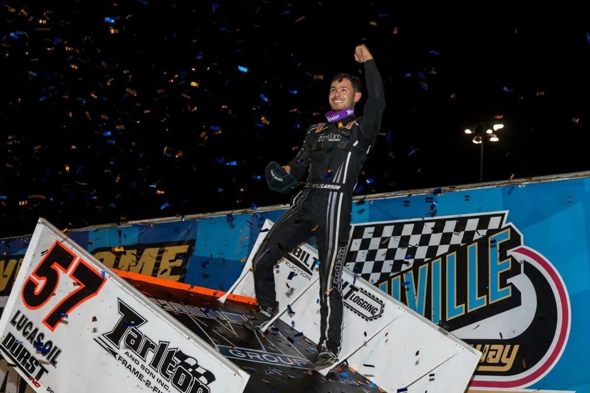 NASCAR Superstar Kyle Larson Autographed 8x10 Photo Print – Limited Edition Collectible with White Borders