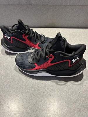 Under Armour Jet 23 Size 7Y GS Black And Red