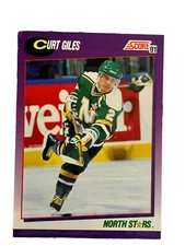 Brand New: Vintage ‘91 SCORE Curt Giles Minnesota North Stars Trading Card 