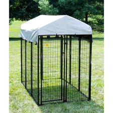 6 ft. x 4 ft. x 6 ft. Welded Wire Dog Fence Kennel Kit