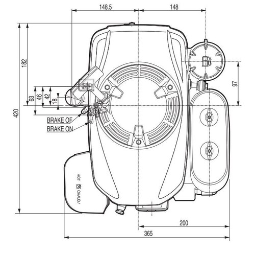 Rasenmäher/Aufsitzer Motor Honda ca 4,5 PS(HP) (früher 5,5 PS) GXV160 Welle 25,4 - Bild 8 von 11