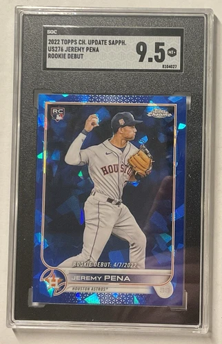 2022 Topps Chrome Update Sapphire Edition #US253 Jeremy Pena RC SGC 9.5