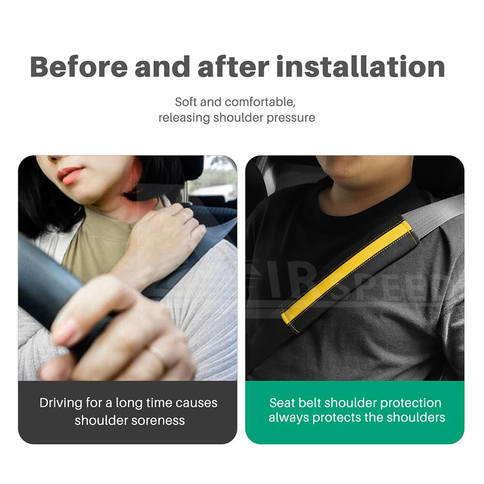 Almohadilla de protección de hombro cubierta de cinturón de seguridad de coche para Toyota GR86 Subaru BRZ 2021-2024 Foto 3 de 4