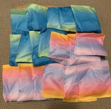 18 Pack Colorful Nylon Bean Bags for Bean Bag Toss Game, Cornhole Party Supplies