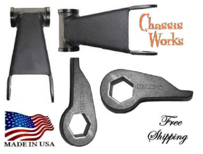 2001-2010 Silverado Sierra 2500HD 3500HD 3'' Drop Keys 3'' Shackles Lowering Kit