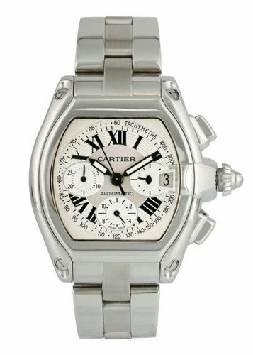 Cartier Roadster Quartz Stainless Steel 31mm Silver Sunburst  display picture 2