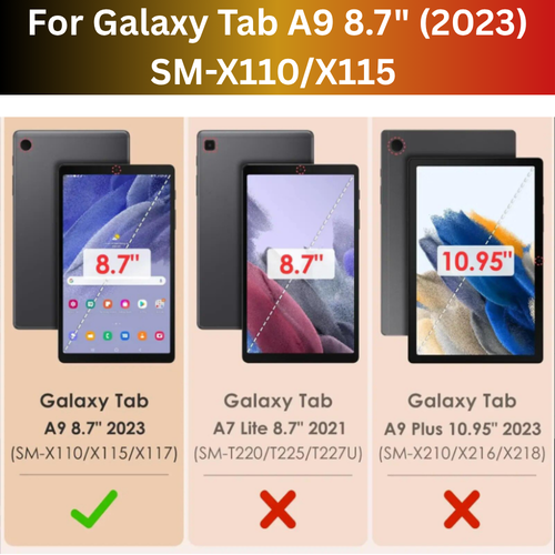 Clear Screen Protector For Samsung Galaxy Tab A9 (8.7") SM-X110 / SM-X115 - Picture 3 of 4