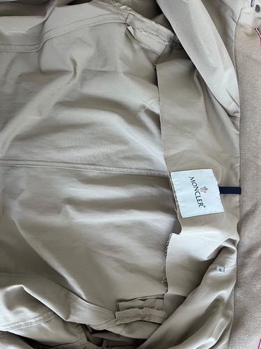 $1,800 MSRP Moncler Trenchcoat Men's Tan with Hood Size 5 - please read - Picture 9 of 20