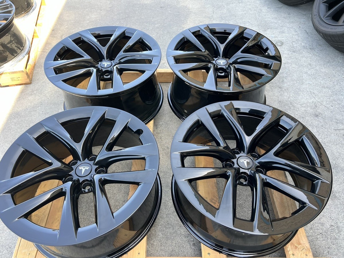 けんゆか① テスラモデルSホイール 21インチ マッドブラック塗装