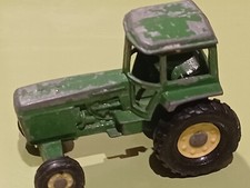 Vintage Unbranded Green Farm Tractor diecast miniature toy John Deere