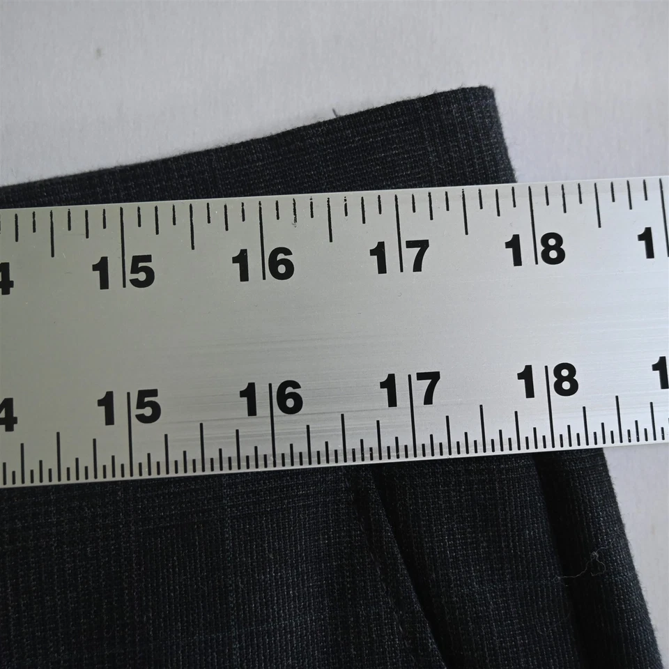 Винтажные мужские 36x30 серые шерстяные штаны Glenn Check плоские спереди - Изображение 2 из 4