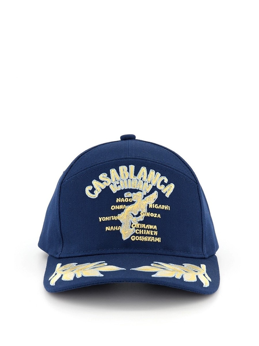 Casablanca Ichiban Embroidered Trucker Hat in Blue | eBay