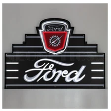 Neonetics 29ADFRD Art Deco Marquee Ford Led Flex-Neon Sign In Steel Can