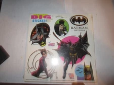VTG 1992 Mello Smello Batman Returns Action REALLY BIG Stickers New & Sealed
