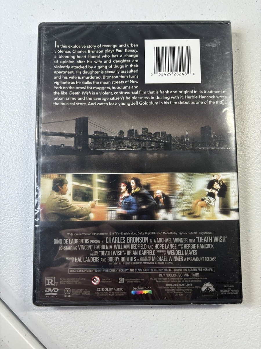 Death Wish / 1974 DVD Action Movie / Charles Bronson / New