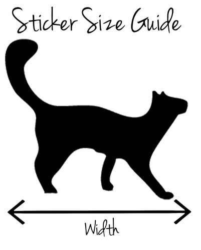 20 x Cat stickers, Crafting Scrapbooking Cardmaking, Wall Mirror Window - Picture 5 of 21