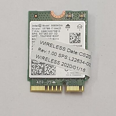 HP EliteBook 830 G6 WLAN Bluetooth Intel 9560NGW WLAN Bluetooth Karte Wireless