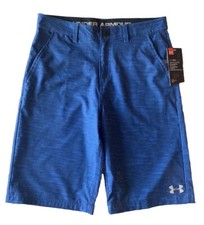 Under Armour Amphibious Kids Size 18 Boys Blue Loose UA Hybrid Shorts NWT