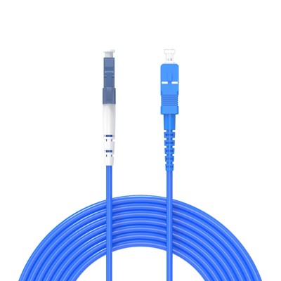 1Meters, LC to SC, Armored Single Mode Simplex Fiber Optic Cables LC-SC Patch...