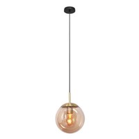 Pendellampe HäNgeleuchte Deckenlampe Esszimmerlampe Metall Glas Messing D 30 Cm