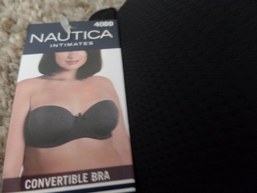 WOMEN'S, BRA, NAUTICA, BLACK, NEW WITH TAGS, SIZE 40DD, STRAPLESS OR W/STRAPS - Picture 14 of 18