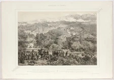 E.-Ch.-F. Guerard (1821-1866) "Battle of Alma in the Crimean War", Lithograph