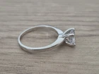 9ct Solid White Gold  Ring  Size G 1/2  1.9g