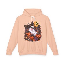 Halloween Ghost Hoodie   Cute Pumpkin  Witch Autumn Pullover