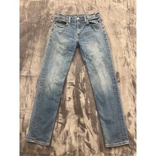 Levi's 502 Regular Taper Jeans Mens 30x32 Medium Wash Blue Stretch Denim