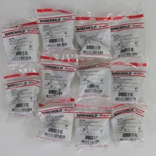 Lot of 11 Wiremold V5786 V500/V700 Raceway Adjustable Offset Connectors in Ivory