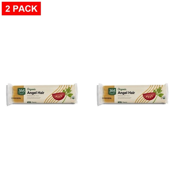 Whole Foods Market, pasta orgánica para cabello de ángel, 16 OZ - Paquete de 2