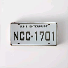 Star Trek | NCC-1701 | License Plate Aluminum- Not Stamped Flat New w/ defects