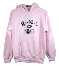 Thank U, Next Light Pink Graphic Hoodie