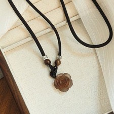 Chinese Style Fashion Retro Braided Rope Necklace Vintage Pendant Necklaces A3