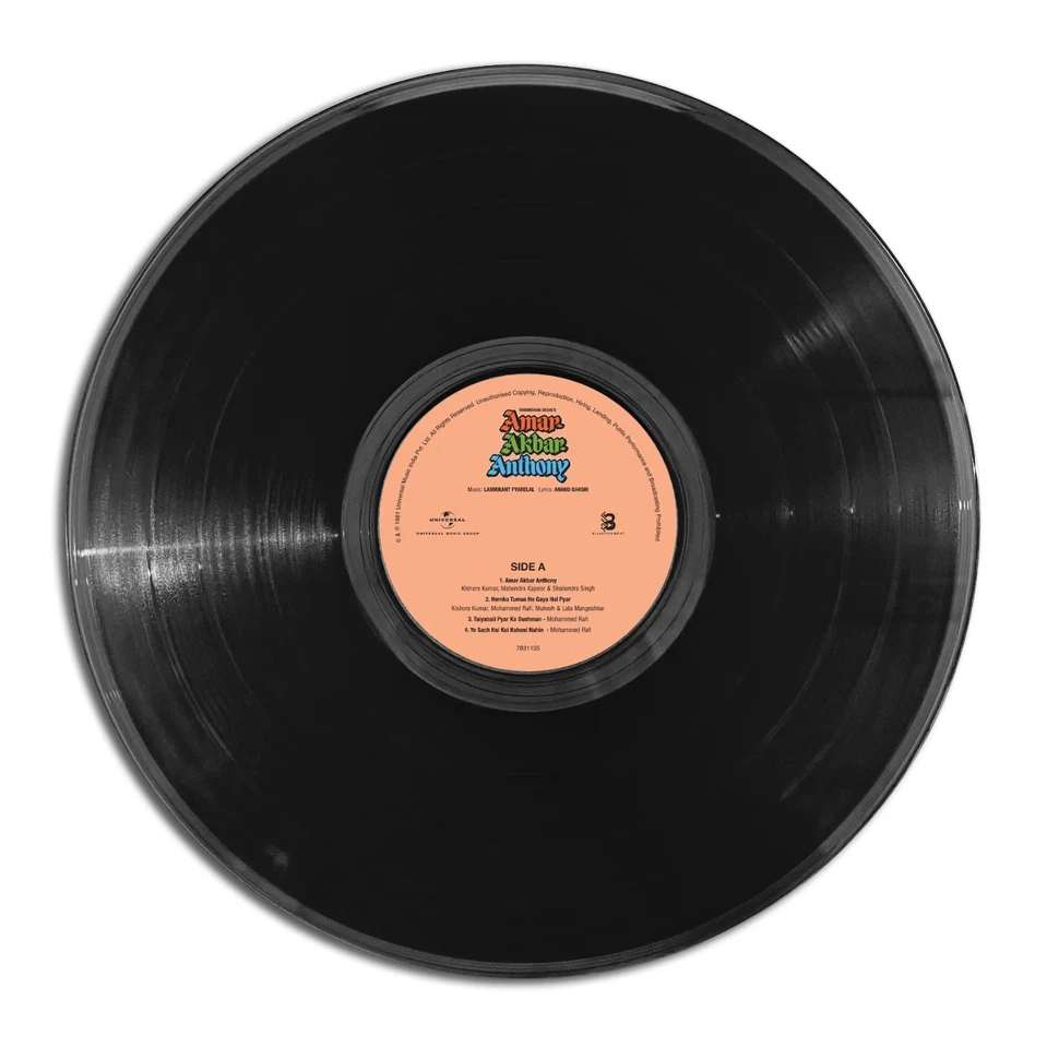 AMAR AKBAR ANTHONY - NEW BOLLYWOOD LP VINYL RECORD ( 180 G ) - Image 3 of 4