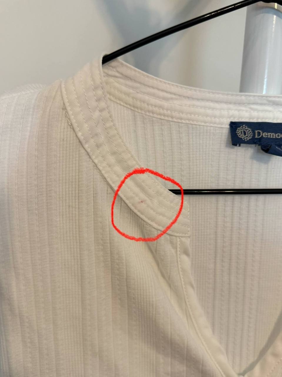 Democracy Petite Flutter‑Sleeve Split‑Neck Top – … - image 4