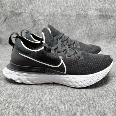 Nike React Infinity Run Flyknit Womens 9.5 Black White CD4372-002 Running Shoes