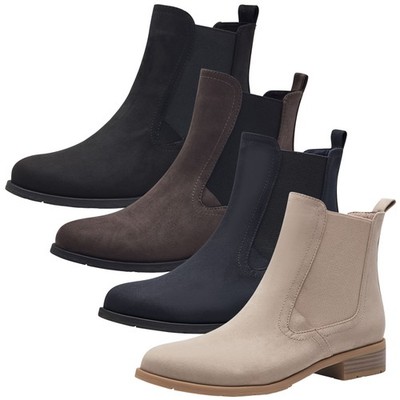 MARCO TOZZI Damen Stiefelette Chelsea Boot flach Stretcheinsatz 2-25321-41