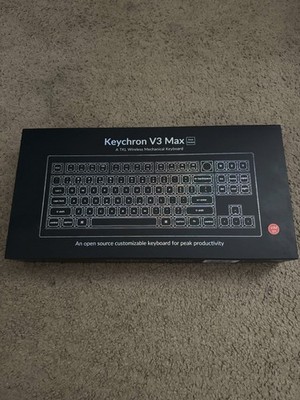 Keychron V3 Max - TKL Wireless Mechanical Keyboard - Black - Knob Version