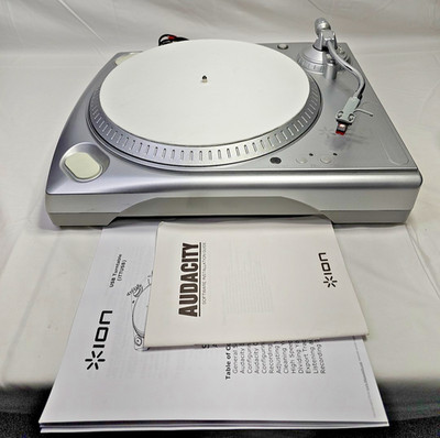 ION USB RECORD PLAYER  Turntable / Vinyl Archiver Digitizer iTT USB USED