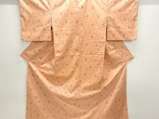 7738242: JAPANESE KIMONO / TSUMUGI / WOVEN KASURI PATTERN
