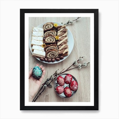 Ostertisch 23 Kunstdruck gerahmt Wandbild Poster Leinwanddruck Bild